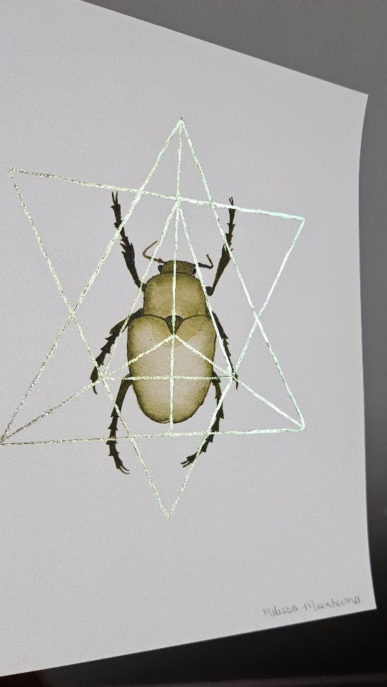 Limited Merkaba Beetle Print